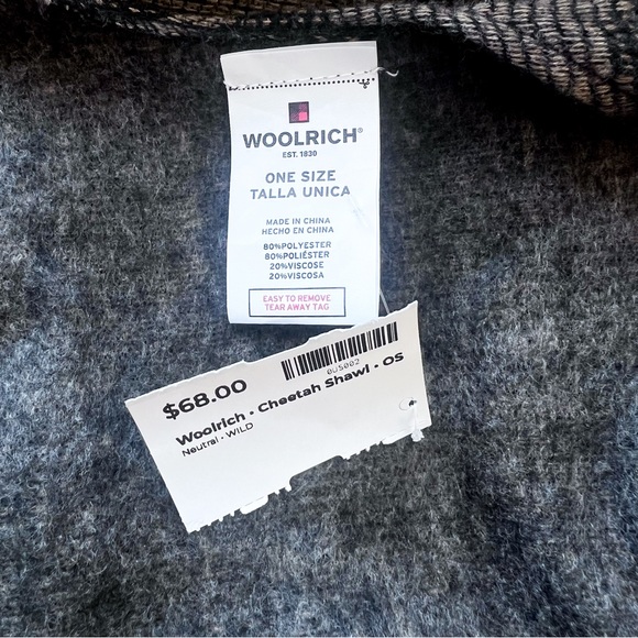 Woolrich • Cheetah Shawl • OS - Picture 7 of 8